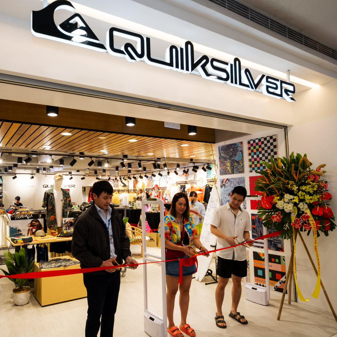 Quiksilver’s High Tide Hangout Celebrates the Reopening of its Flagship at SM Megamall, Mandaluyong City, Philippines.